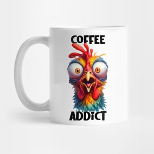 Coffee addict funny chicken Mug
